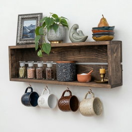 Hanah Home Raf335 Estantería Decorativa de Madera